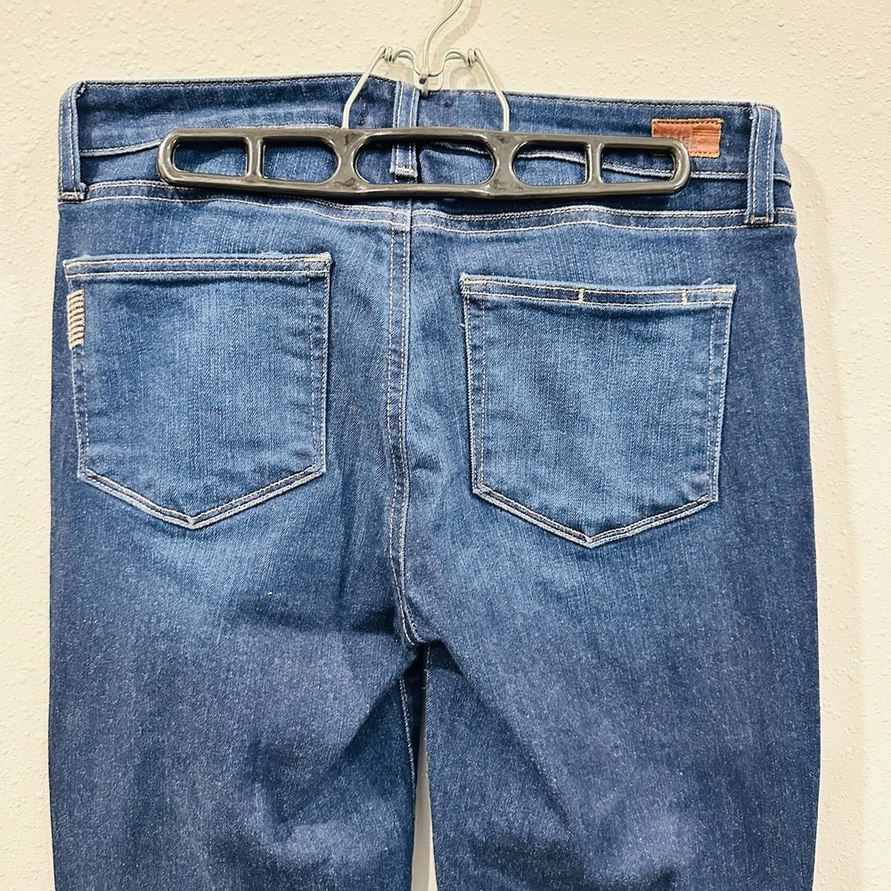PAIGE Skyline Skinny Jeans Women's - Dark Wash Stretch‎ Blue Denim Pants Sz 29 - Picture 6 of 15